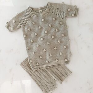 Pippin Knitwear Short Sleeve and Shirt Set